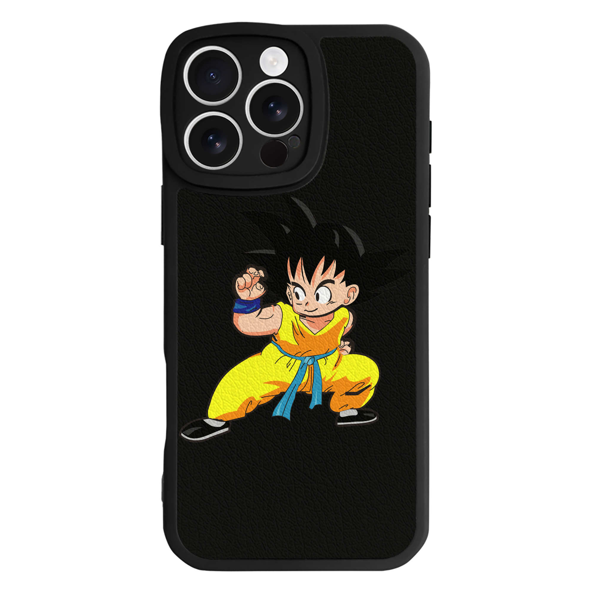 （画像用） ドラゴンボール 孫悟空（そん ごくう）Son Goku カカロット DRAGON BALL Kakarotto 【iPhone 16シリーズ対応】シリコンスマホケース（レザー調） 材質：シリコン